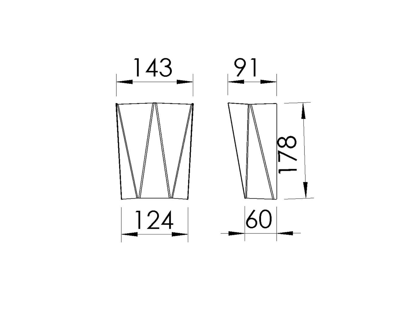 Grenobel 5W – 7W CRI 80 IP65 Alüminyum Çift Yönlü LED Aplik