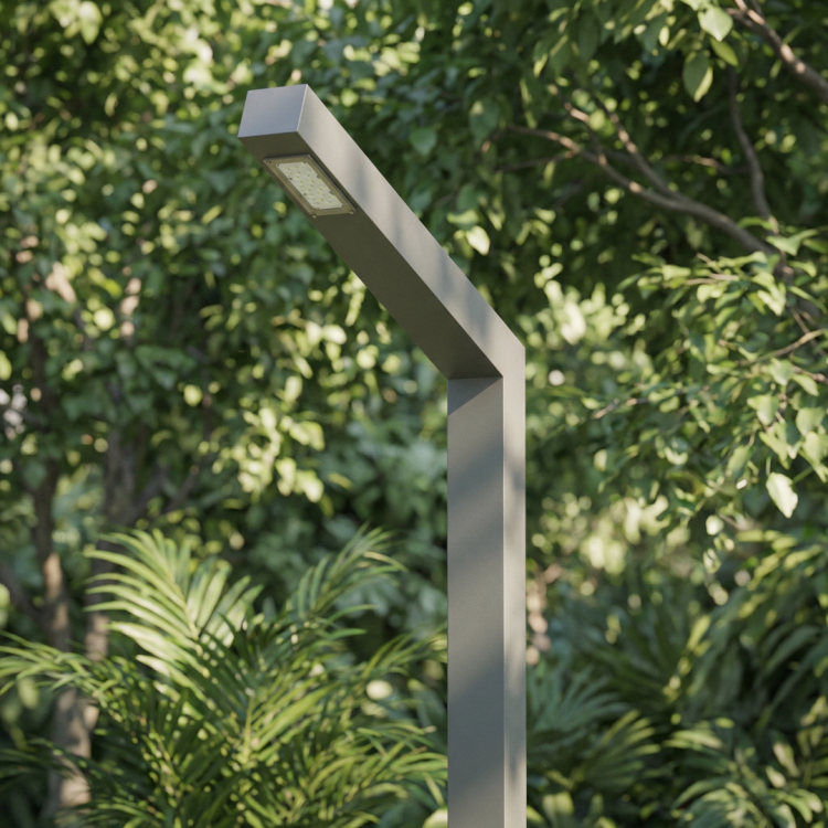 Lyon CRI 80 IP65 IK10 Pole Type LED Lighting Fixture