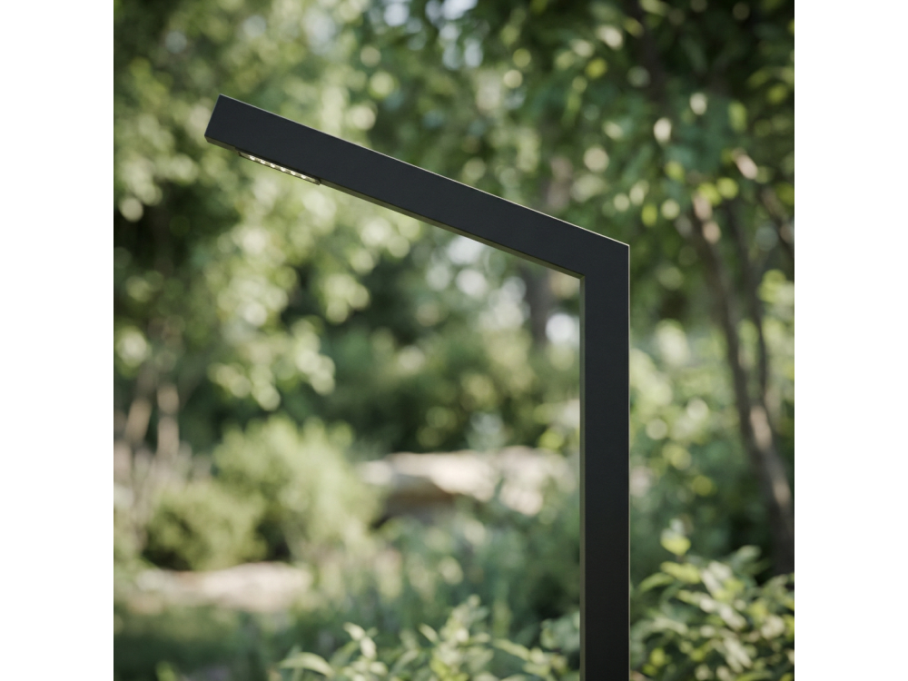 Lyon CRI 80 IP65 IK10 Alüminyum/Galvaniz Çelik Direk Tipi LED Aydınlatma Armatürü