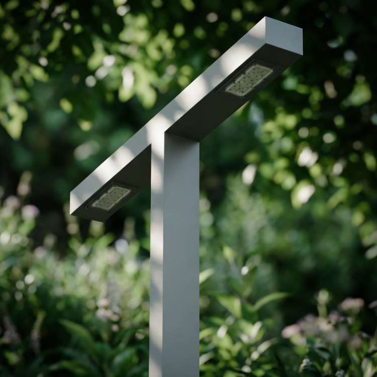 Rotterdam CRI 80 IP65 IK10 Pole Type LED Lighting Fixture