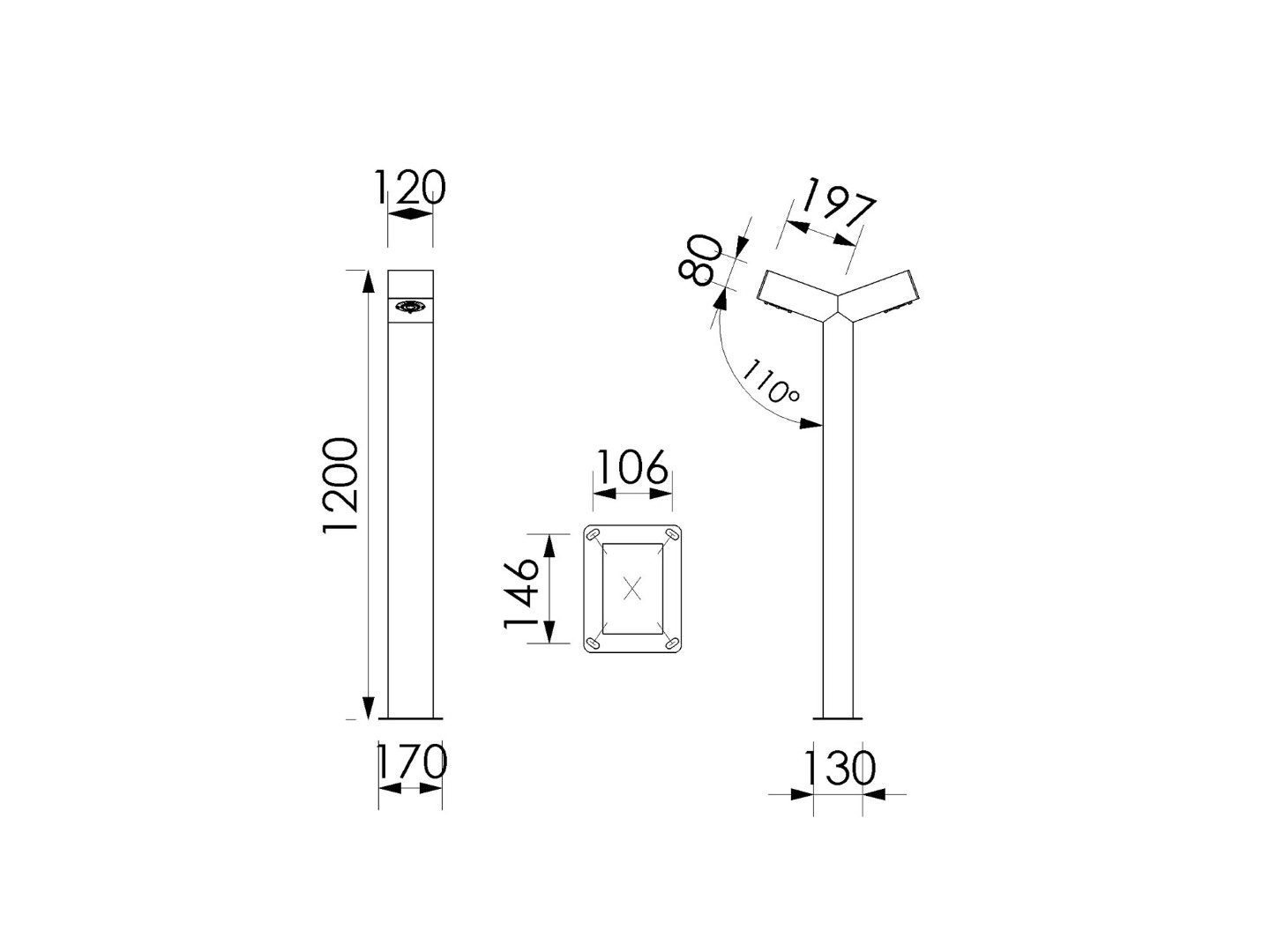 Sydney 15W – 30W IP67 Alüminyum Bollard LED Bahçe ve Yürüyüş Yolu Aydınlatma Armatürü