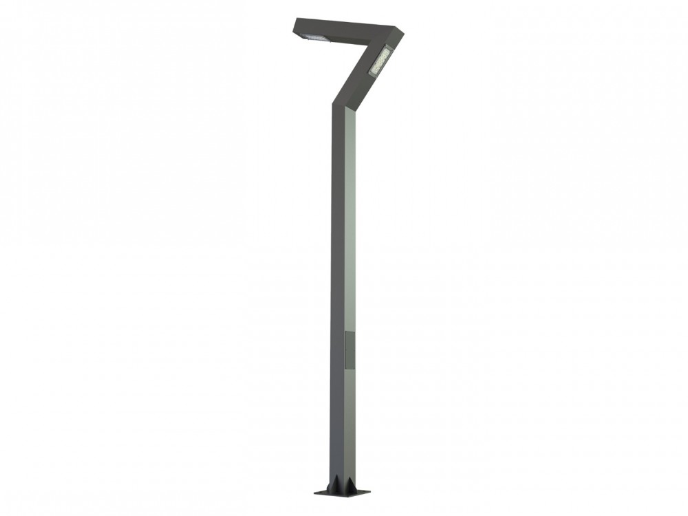 Berlin pole type CRI 80 IP65 IK10 aluminum galvanized steel LED lighting fixture