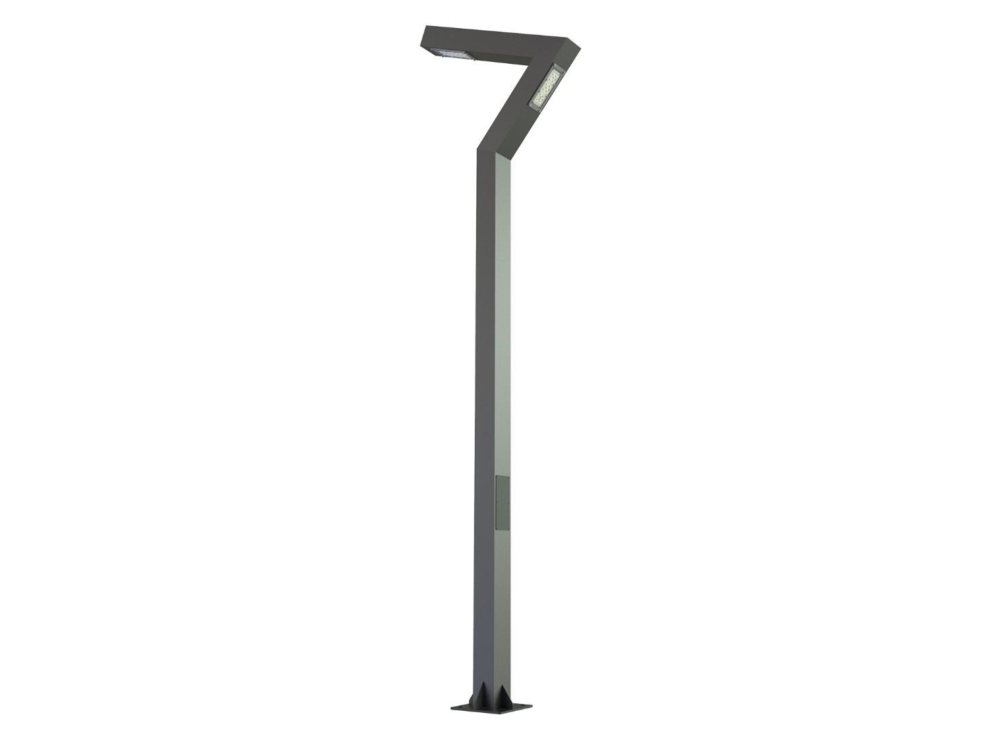 Berlin pole type CRI 80 IP65 IK10 aluminum galvanized steel LED lighting fixture