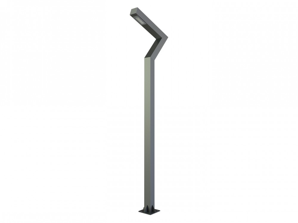 Berlin pole type CRI 80 IP65 IK10 aluminum galvanized steel LED lighting fixture