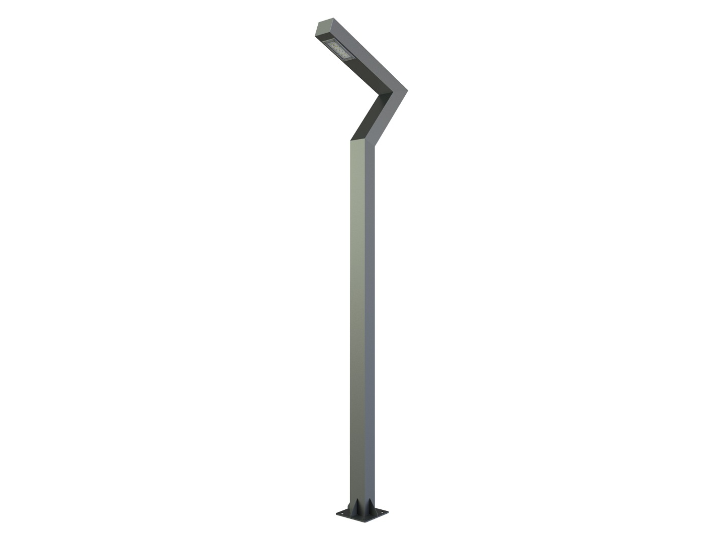 Berlin pole type CRI 80 IP65 IK10 aluminum galvanized steel LED lighting fixture