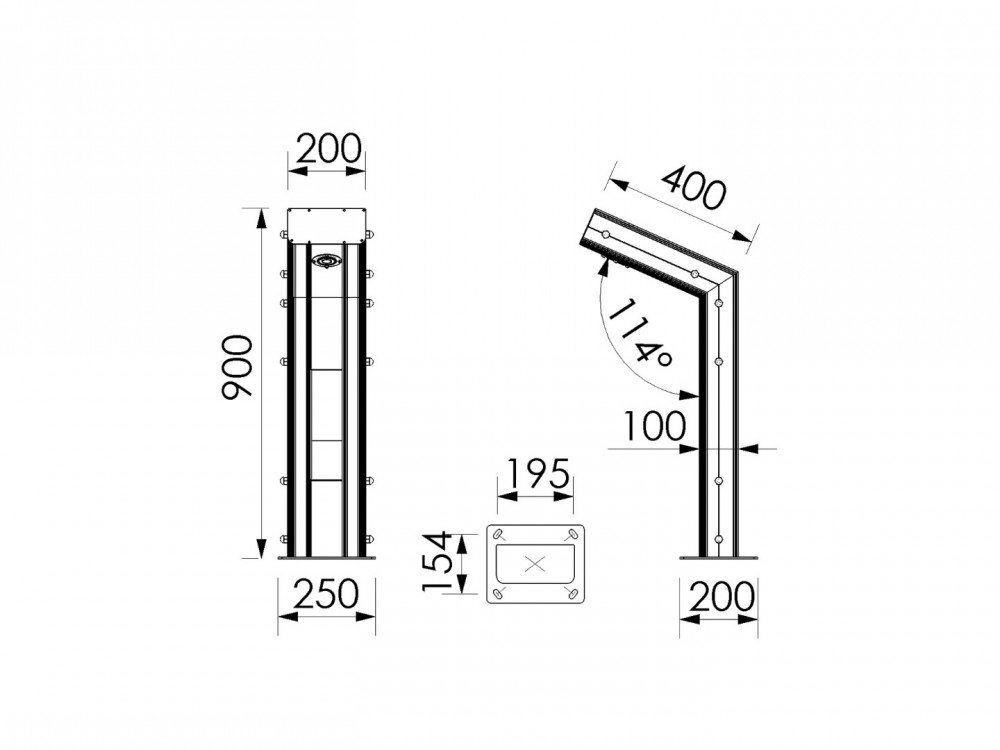 Madrid 15W – 30W IP67 Alüminyum LED Bollard Bahçe ve Yürüyüş Yolu Aydınlatma Armatürü