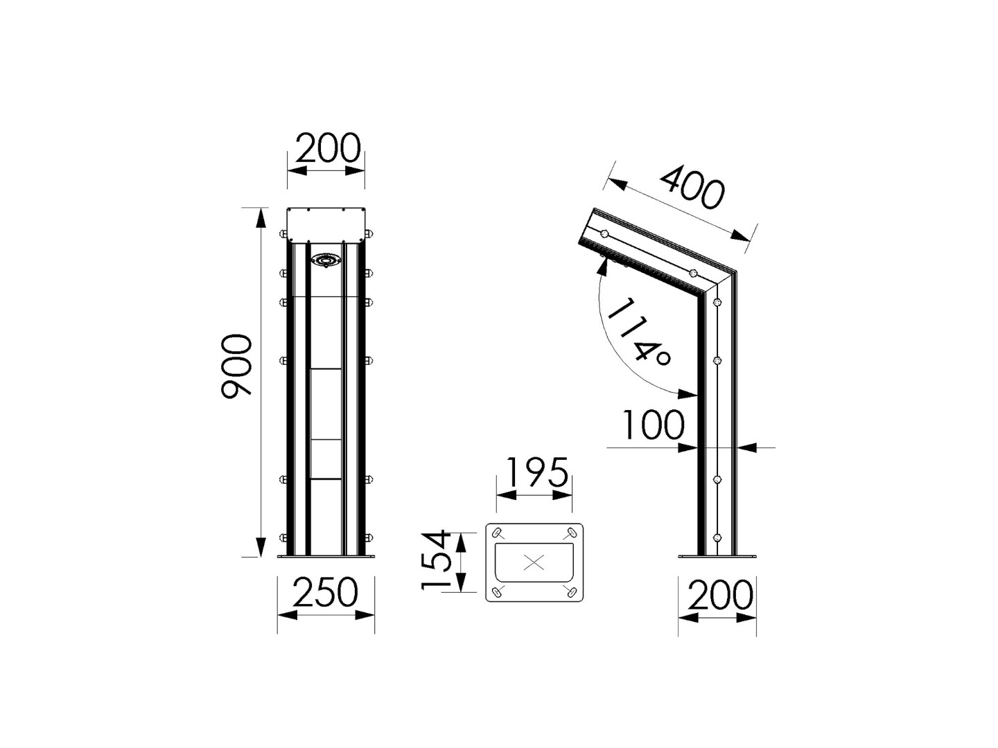 Madrid 15W – 30W IP67 Alüminyum LED Bollard Bahçe ve Yürüyüş Yolu Aydınlatma Armatürü