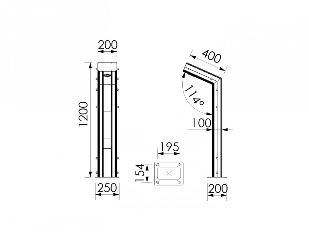 Madrid 15W – 30W IP67 Alüminyum LED Bollard Bahçe ve Yürüyüş Yolu Aydınlatma Armatürü