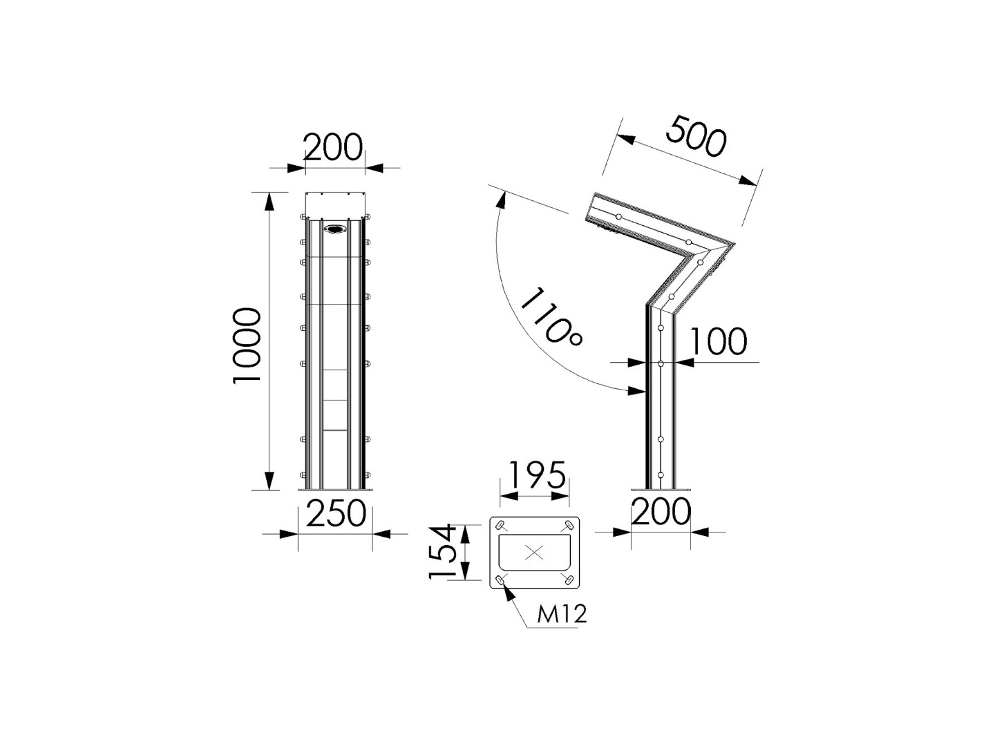 Paris 15W – 30W IP67 Alüminyum Bollard LED Armatür bahçe ve yürüyüş yolu aydınlatması