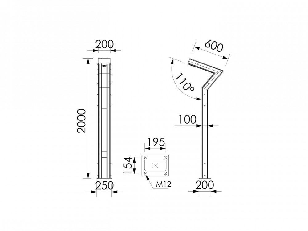 Paris 15W – 30W IP67 Alüminyum Bollard LED Armatür bahçe ve yürüyüş yolu aydınlatması