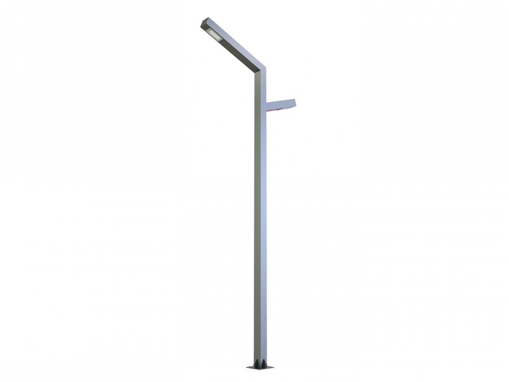 Thessaloniki CRI 80 IP65 IK10 aluminum galvanized steel pole type LED lighting fixture