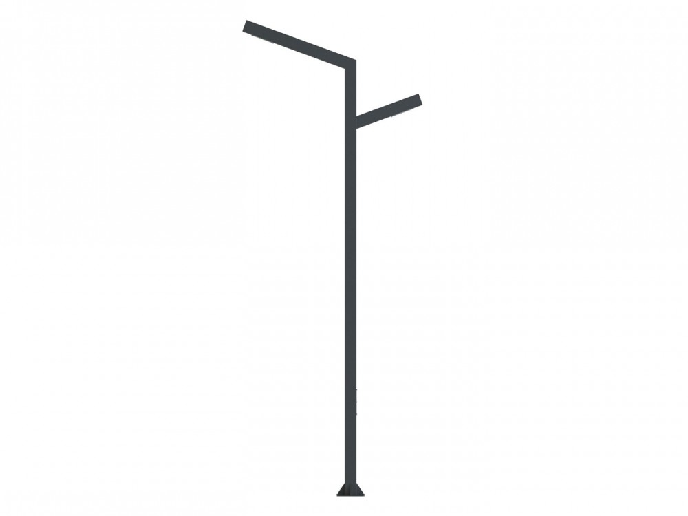 Thessaloniki CRI 80 IP65 IK10 aluminum galvanized steel pole type LED lighting fixture