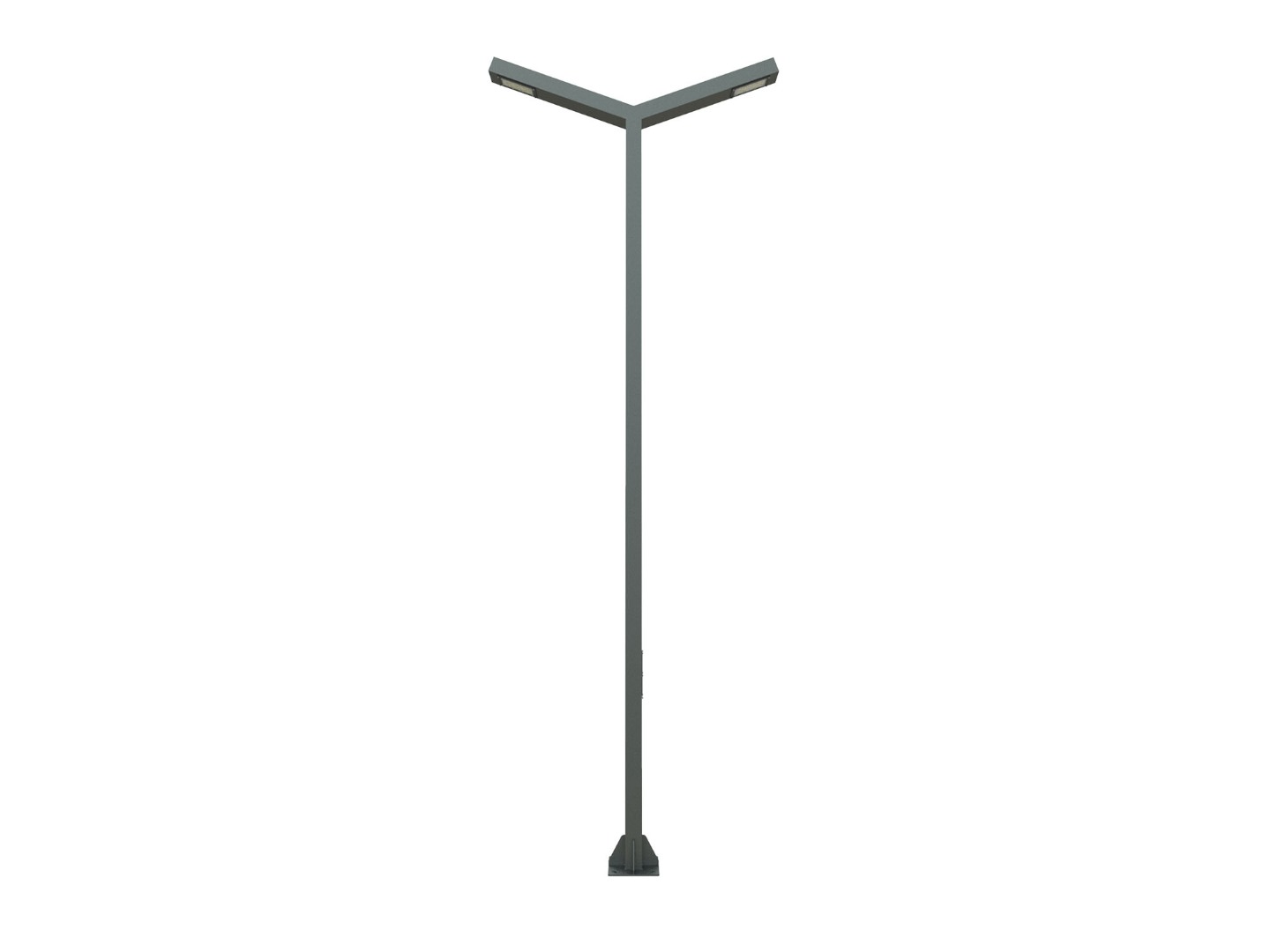 Vienna CRI 80 IP66 IK10 Aluminum Galvanized Steel Pole Type LED Lighting Fixture