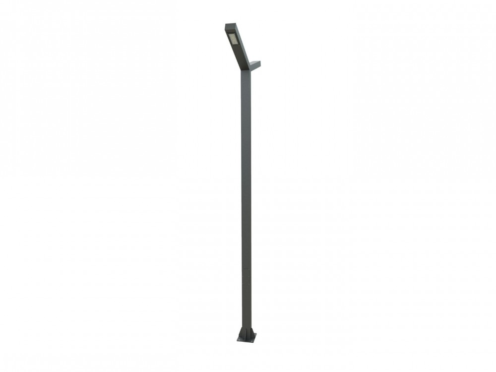 Vienna CRI 80 IP66 IK10 Aluminum Galvanized Steel Pole Type LED Lighting Fixture