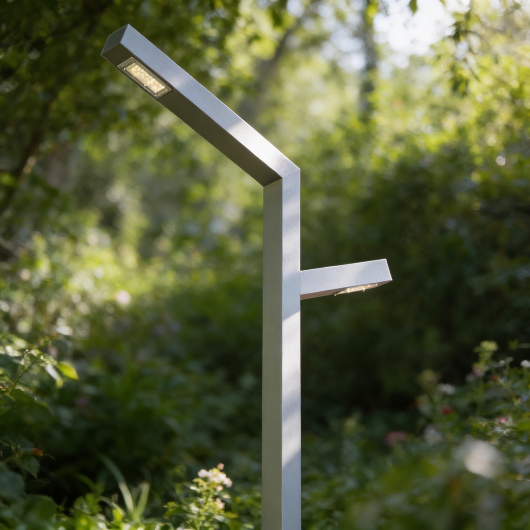 Thessaloniki CRI 80 IP65 IK10 aluminum galvanized steel pole type LED lighting fixture